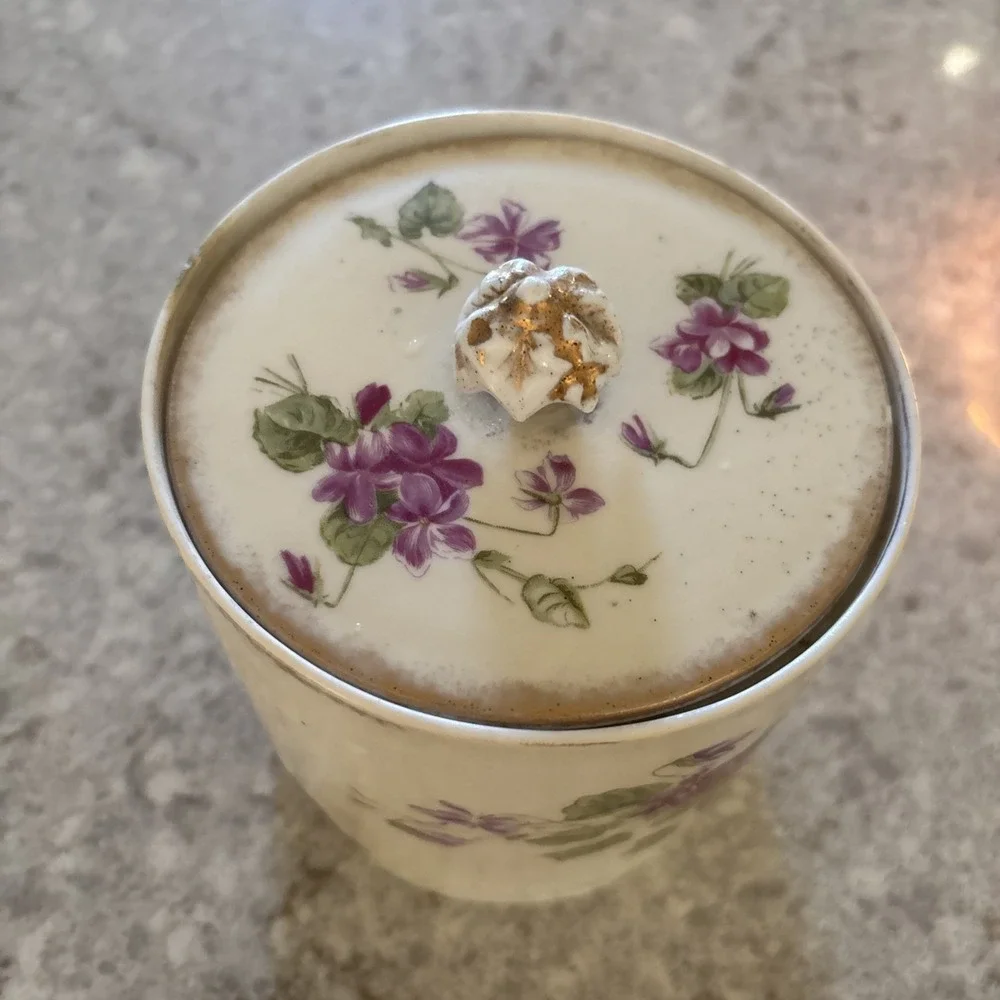 Vintage China Biscuit Jar
